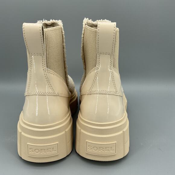 NEW Sorel Women’s Caribou X Waterproof Chelsea Boots Beige Size 5.5 - Picture 4 of 10